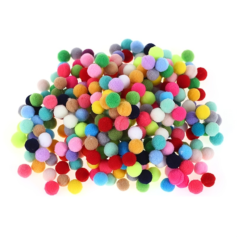 600 Pieces Valentines Pom Poms Assorted Glitter Pom Poms Fluffy Balls for  Valentine's Day DIY Crafts Party Decorations, 3 Colors