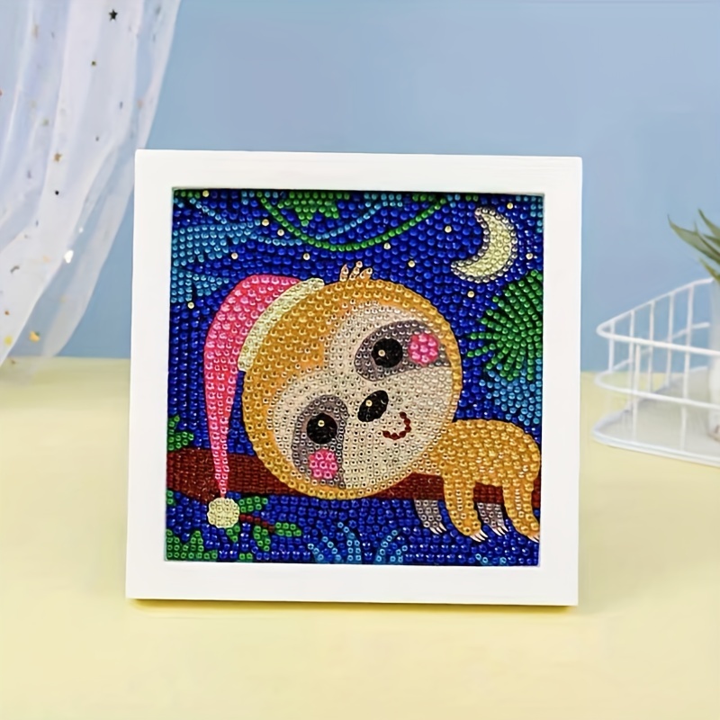 1pc Diamond Painting Kit, Cute Sloth Painting Tool Kit 5d Self-made  Artificial Diamond Art Diamond Painting DIY Handmade Painting Decorative  Painting