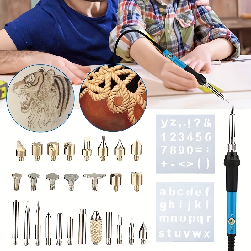 Wood Burning Welding Tool Kit With Replacement Tip For - Temu