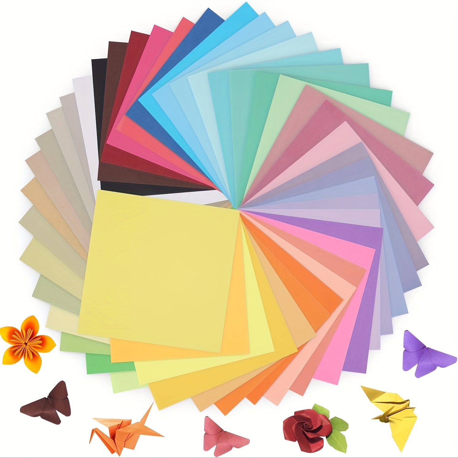 Paquete de 20 hojas de papel crepé A4 en 5 colores: azul, púrpura, rojo,  rosa oscuro y verde para proyectos de artesanía o arte Hojas más gruesas de