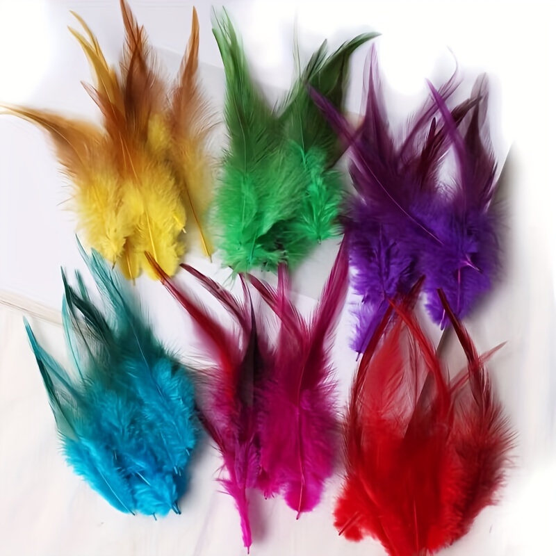10 plumas de faisán de plumas blancas de color natural, plumas de cola de  pollo para cóctel, manualidades, decoración del hogar, centros de mesa de