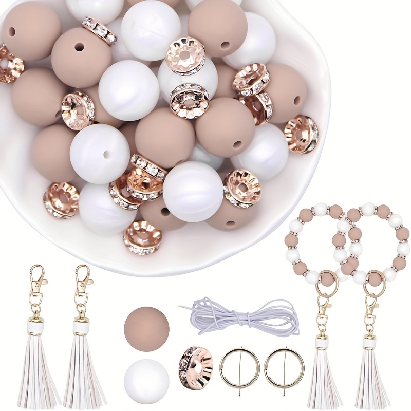 61 PCs Lanyard Making Kit Plastic String for Bracelets, Necklaces