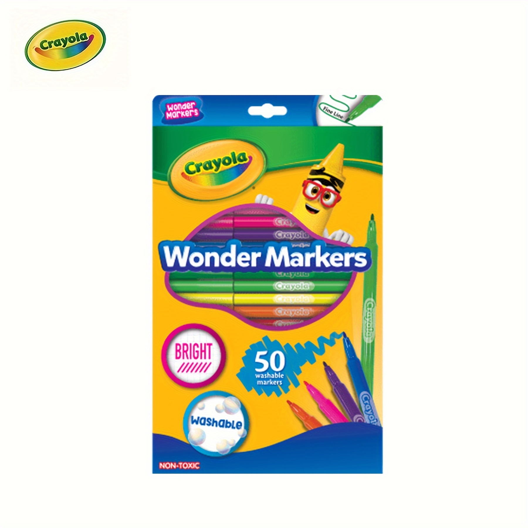 YPLUS Washable Markers for Kids, 24 Colors Fabric Markers Bulk for