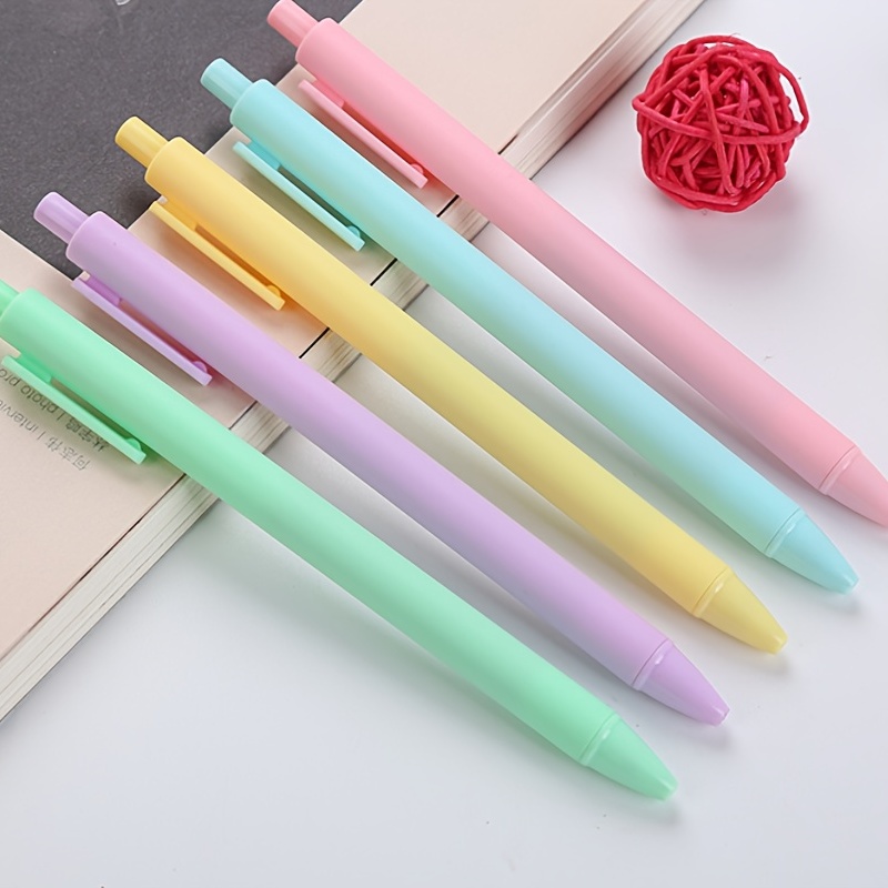  Four Candies Cute Mechanical Pencil Set for Girls Writing +  12Pack Pastel Gel Ink Pen Set Cute Note Taking Pens for School Office :  Office Products
