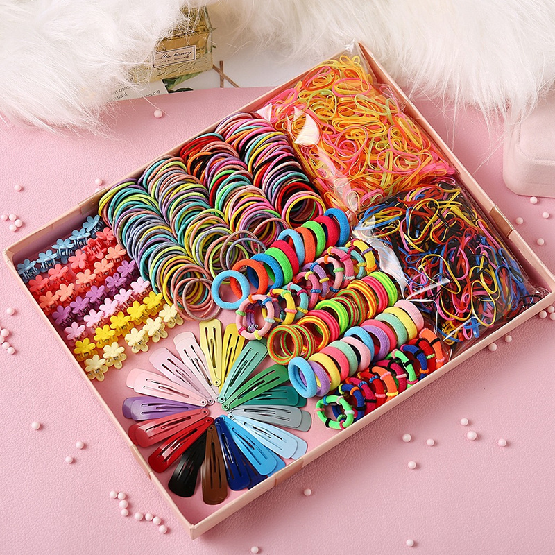 100pcs Multiple Color Mixed Mini Rubber Band Hair Rope Children's Headwear Accessories,Hair Products,Temu