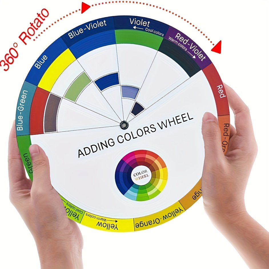 1pc color wheel poster color checker colour mixing wheel artist color wheel