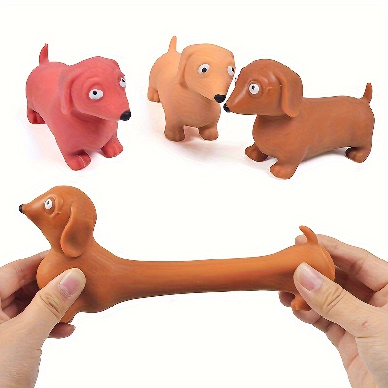 Children Funny Pinch Corgi Decompression Toy Cartoon Toys Relieve Animals  Squishy Dog Adults Stress Fidgets Dachshund Kids