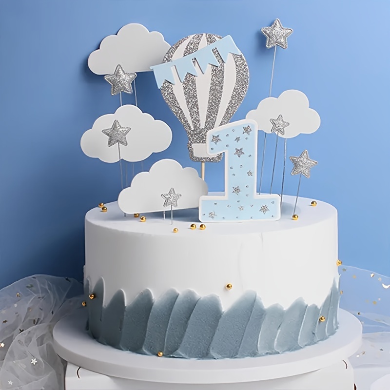 iZoeL Gâteau Décoration Anniversaire Filles - Gâteau Déco Ballons with  Confettis Ballons Arc-en-Ciel Nuage Étoile Lune pour Enfants Décoration de  Fête Anniversaire : : Cuisine et Maison