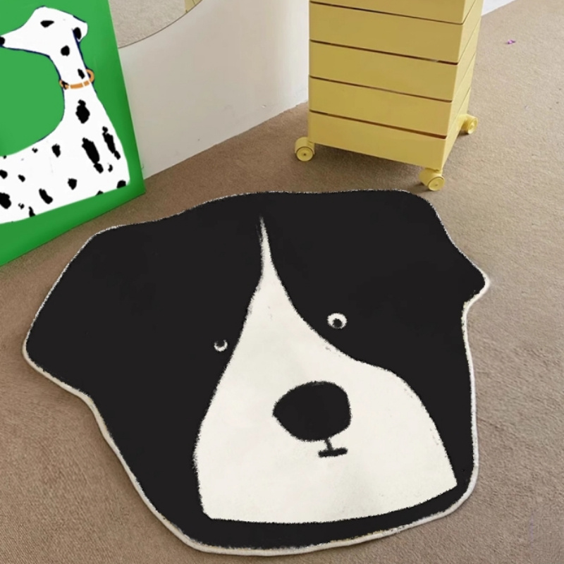 Border Collie Non Shedding Border Collie Rug Rectangle Rugs