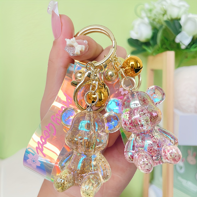 Creative Artificial Diamond Key Chain Inlaid Rhinestone Resin