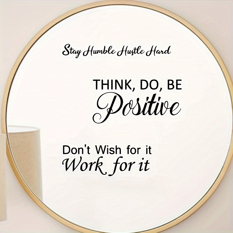 Stay Weird Mirror Sticker, Mirror Decoration, Positive Message