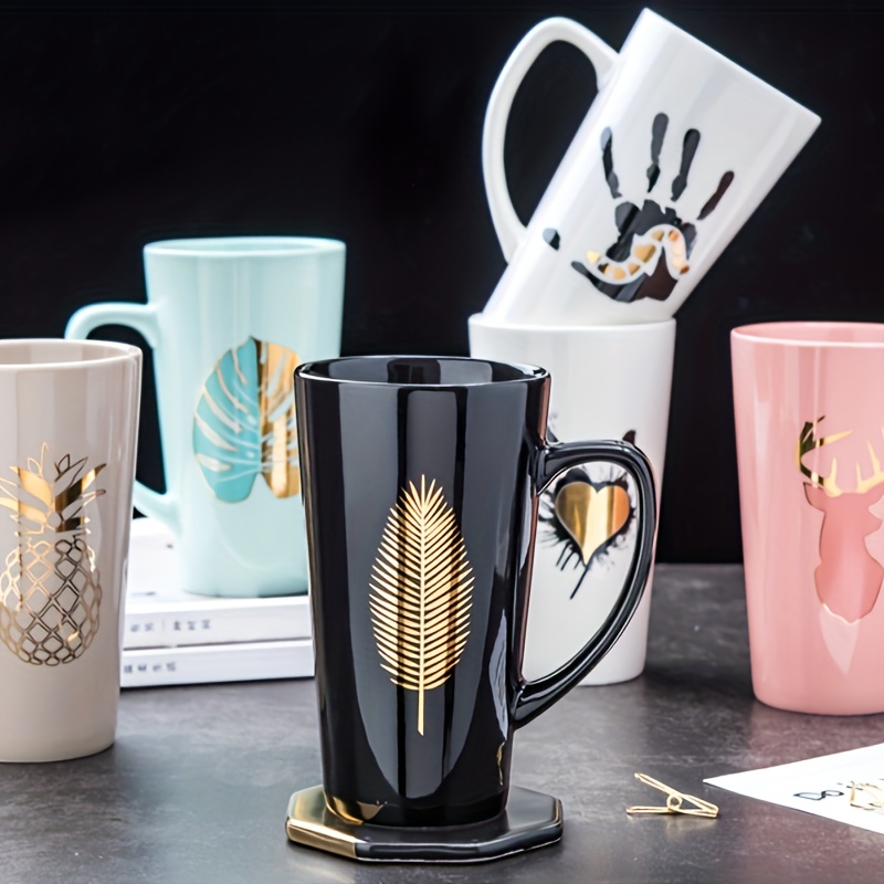400ml Glass Mug with Spoon Creative Cute Cartoon Rabbit Ears Lid Coffee  Milk Tea Mugs Breakfast Cup Drinkware Cup Couples Gifts