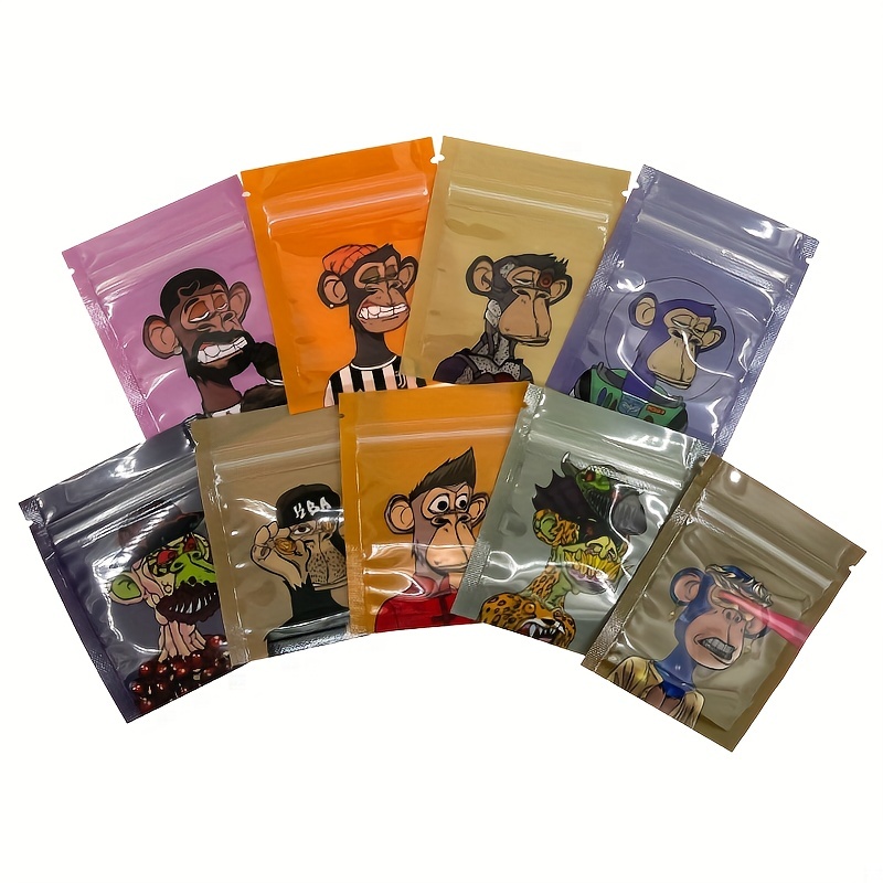 Mylar Bags Baggies Cute Small Plastic Bags Resealable Sweet - Temu