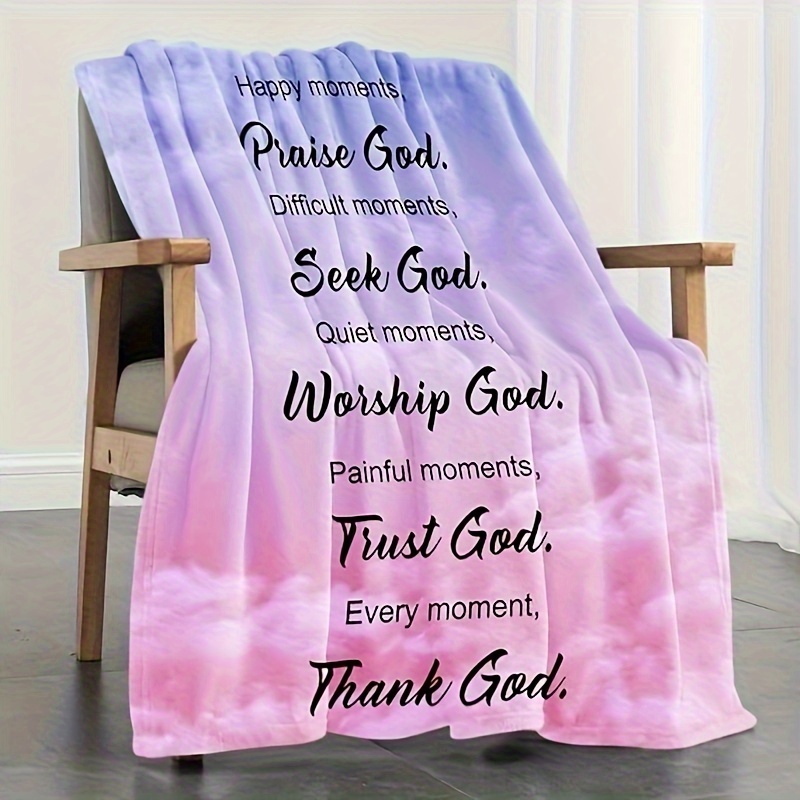 Christian Scripture Blanket Spiritual Gifts for Women Religious Throw  Blanket with Bible Verse Inspirational Healing Thoughts Gifts for Women Men  Pastor Appreciation Blanket 