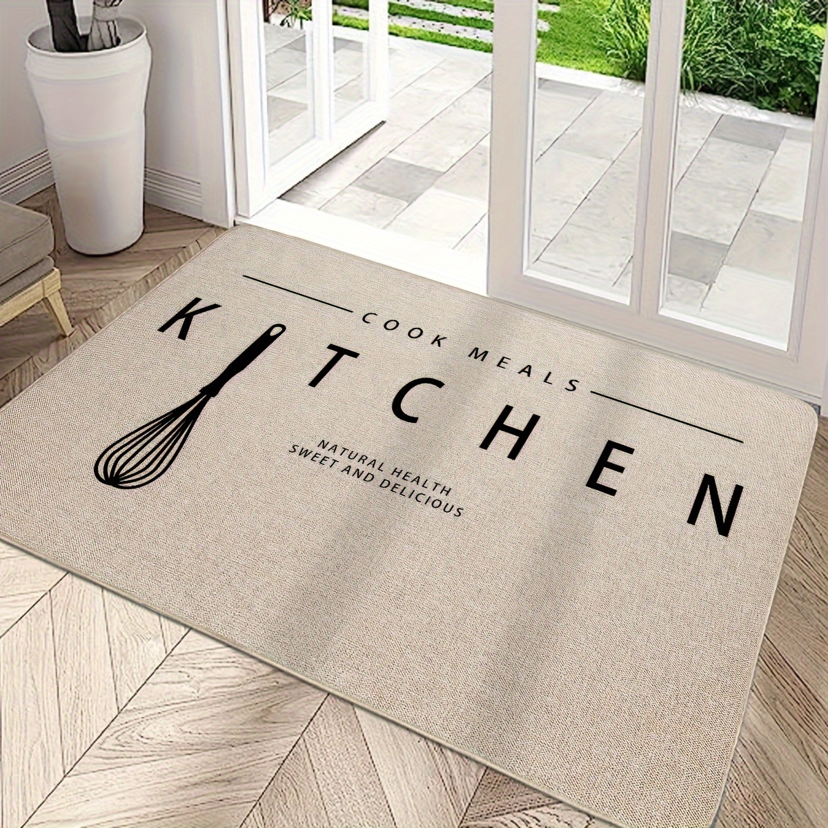 Super Absorbent Woven Kitchen Rugs And Mats 100% Rubber - Temu