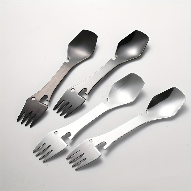 Dinnerware Portable Printed Stainless Steel Spoon Fork Steak - Temu