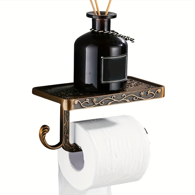 DecorRack Wall Mount Paper Towel Holder, Flexible Plastic Natural