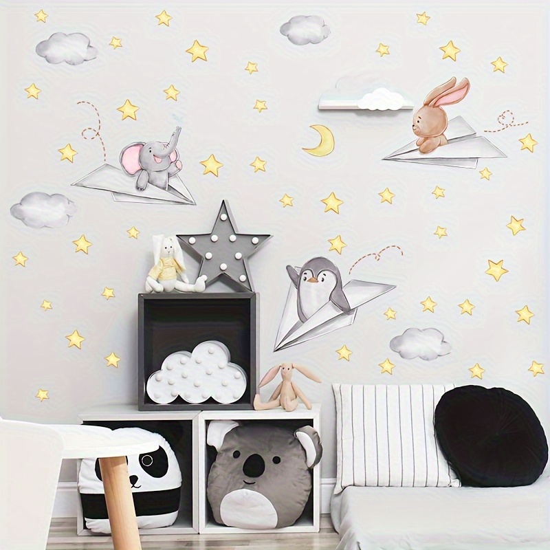 1 Reel Hello Kitty Cute Wall Stickers Cartoon Anime - Temu