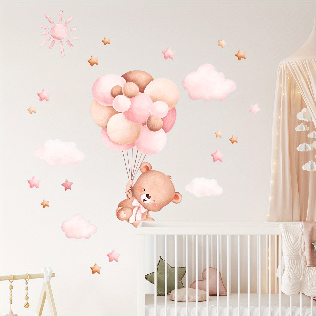 3pcs/set Safari Animals Baby Girl Or Boy Nursery Bedroom - Temu