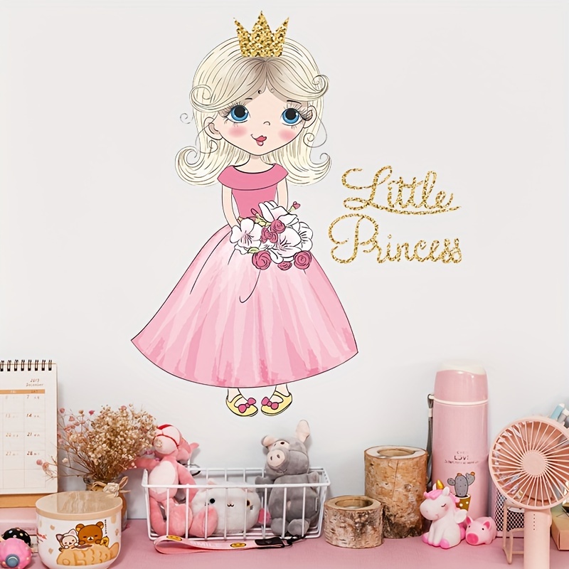 Pegatinas Infantiles Para Niñas Calcomanías De Pared De Princesas De Disney