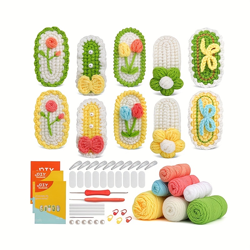 Crochet Kits For Beginners, Christmas Crochet Kits For Adults Beginners,  Complete Simple Christmas Wreath Craft Kit Crochet Starters Kit With  Step-by