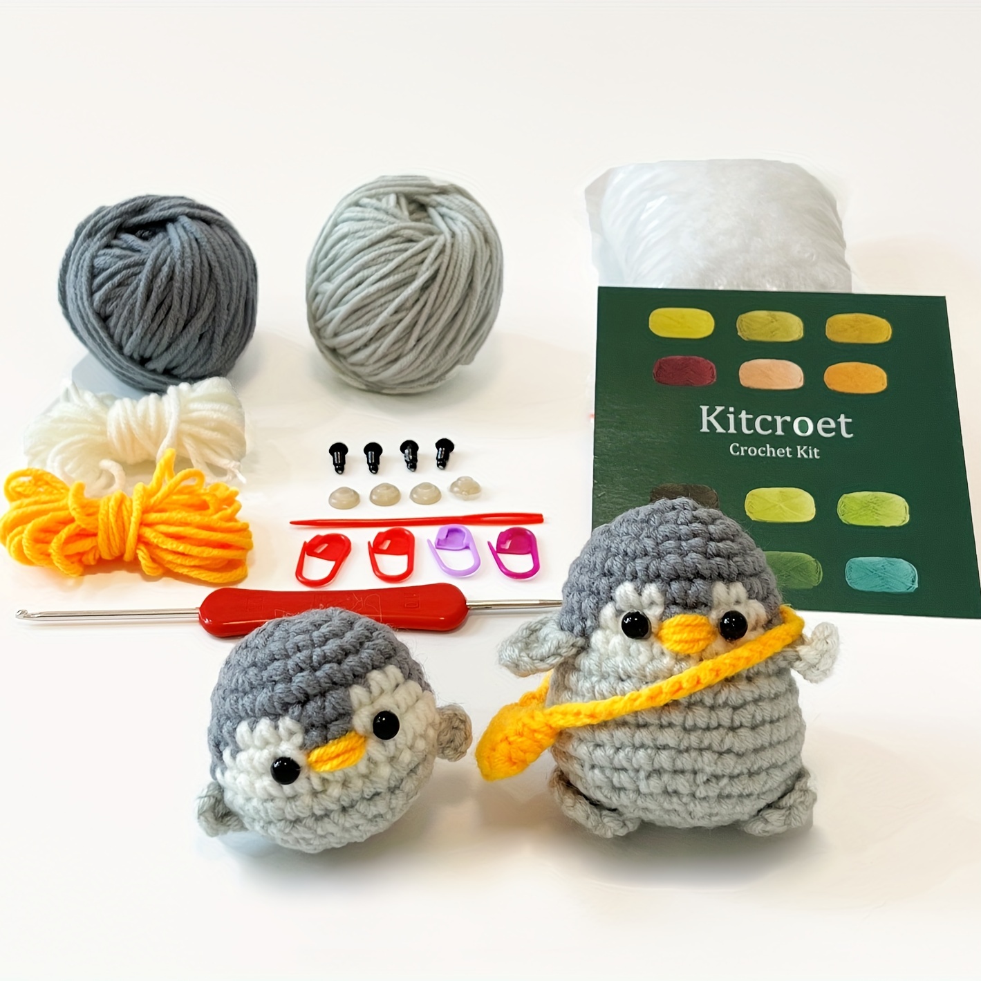 1set Kit Crochet Principiantes Hilo Fácil Fácil Kit Crochet - Temu Chile