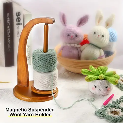 Knitting Wooden Crochet Yarn Holder For Needles Yarn Supplies Storage Stand  For Winding Crocheting Accessories For DIY Crafts - AliExpress