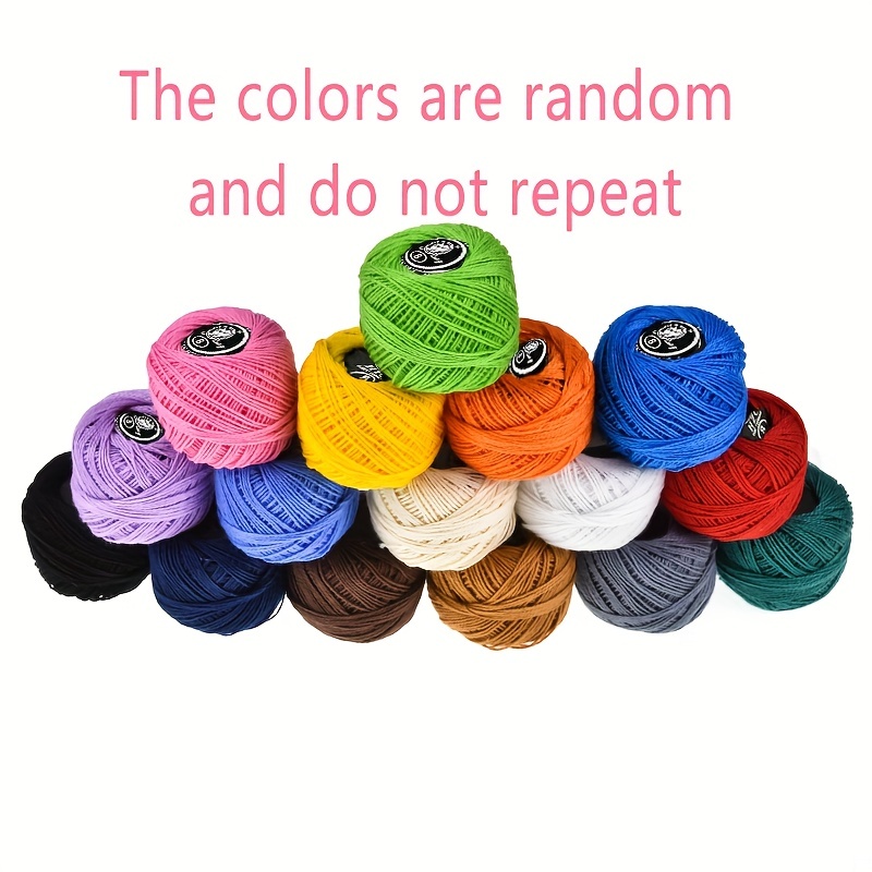 Mercerized Cotton Cord Thread Yarn Embroidery Crochet Knitting Lace Threads