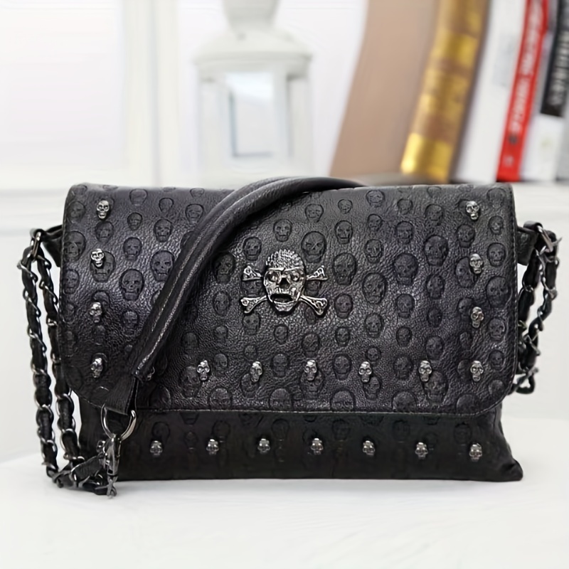 Ghost Head Skull Clutch Men Fashion Men's Clutch Bag High Capacity