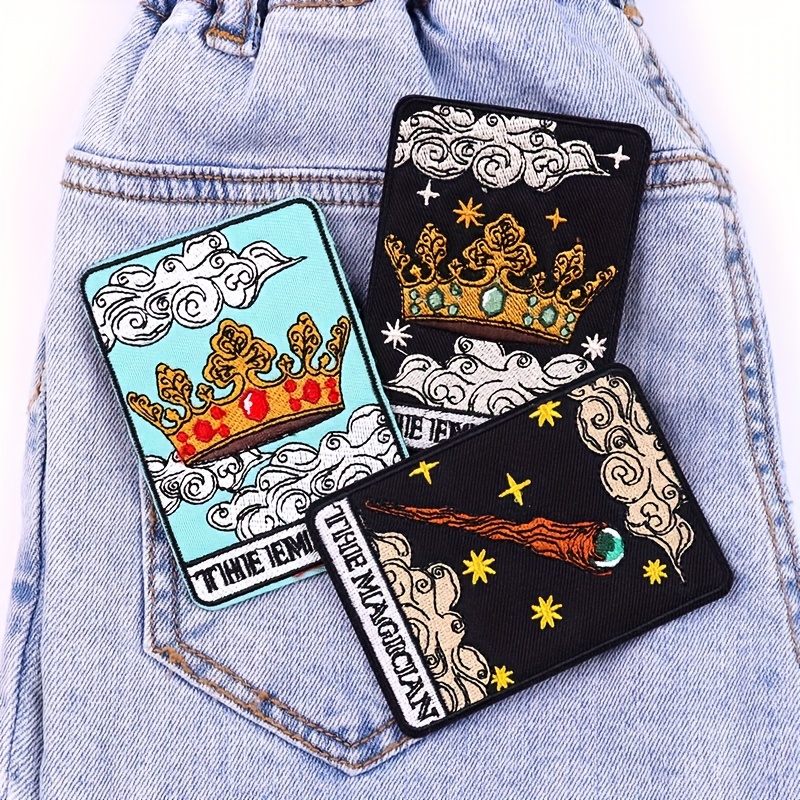 Sew On Patches for Jackets - The Hermit Tarot Sew On Punk Patch