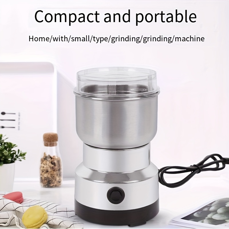 Q cg001 Electric Coffee Bean Powder Grinder Small Household - Temu