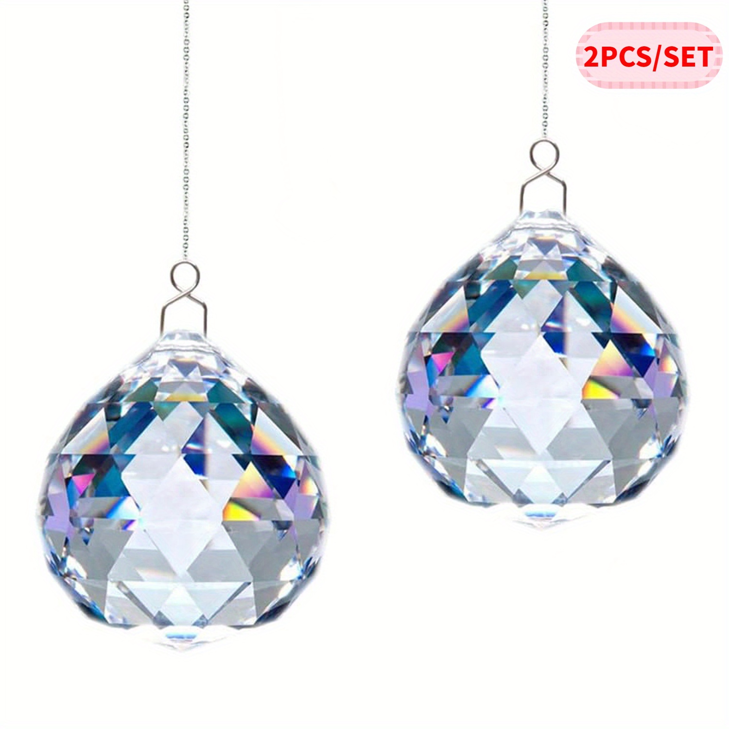 Generic - 6 Pcs Cristaux Pendentifs Décoratifs, Cristal Verre