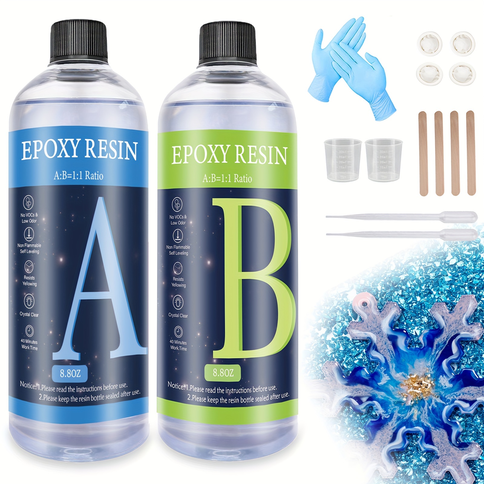 3.35 oz. Epoxy Resin UV Beginners Kit