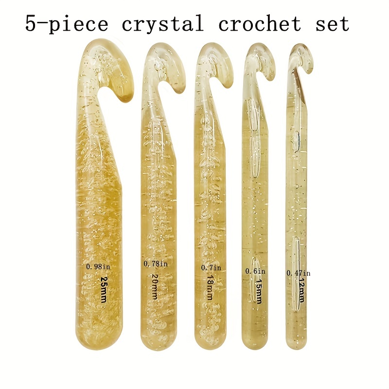 1PC Color Metal Crochet Needles Set Sewing Needle Hooks Upscale Bearded  Needle