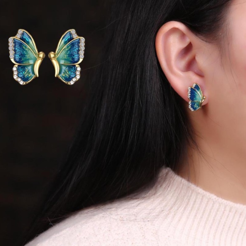 Earring Studs Backs Stopper Scrolls Ear Post Butterfly Shape - Temu