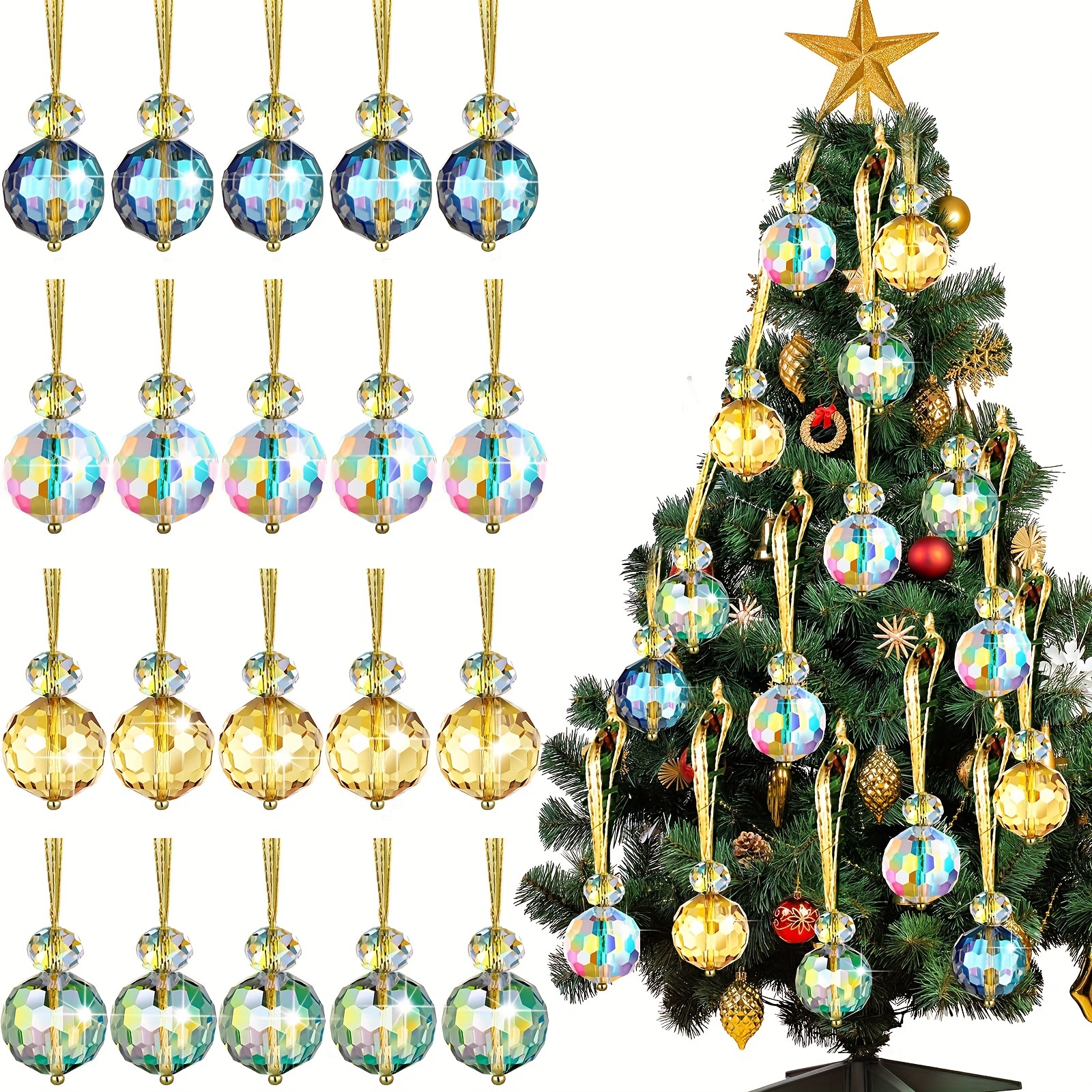 Adornos de cristal navideños para niño, Navidad de cristal soplado,Adornos  de cristal navideños hechos a mano, Ideas para regalos,Regalo de Navidad -   México