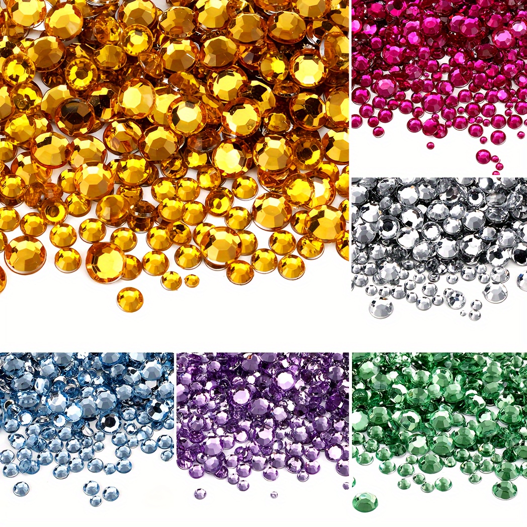 Manicure Nail Rhinestones Nail Gemstones, Mix Shaped Flat Rhinestones For  DIY Accessories For Makeup Dress Up Manicure Decoration Clothes Shoes