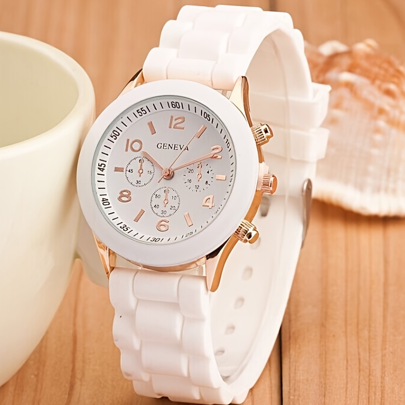 Reloj De Cuarzo De Lujo Para Mujer Accesorio De Pulsera Con Diseño De Moda