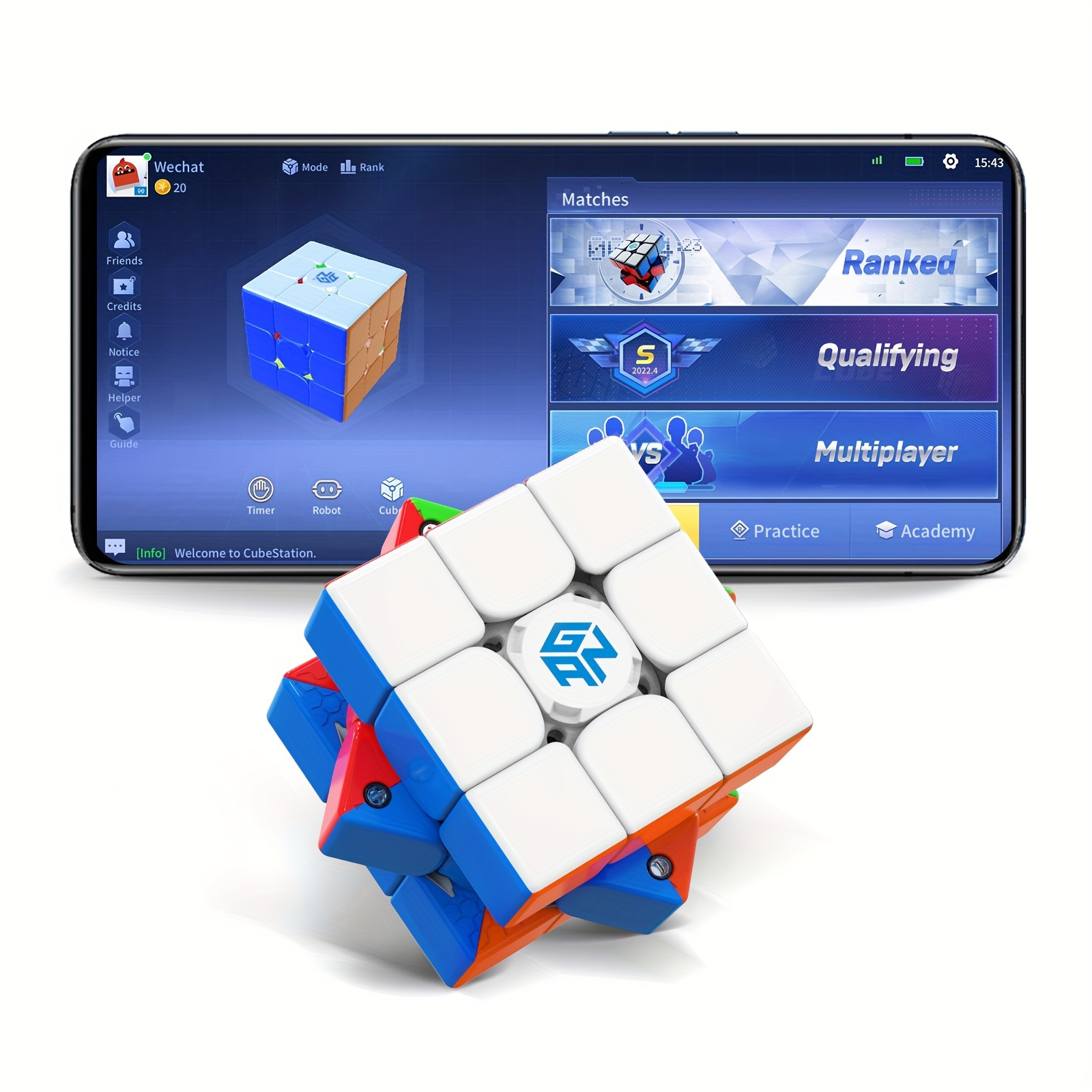Beyong 3x3 Magnetic Speed Cube 3x3x3 Smooth Magic Cube Stikerless Puzzle