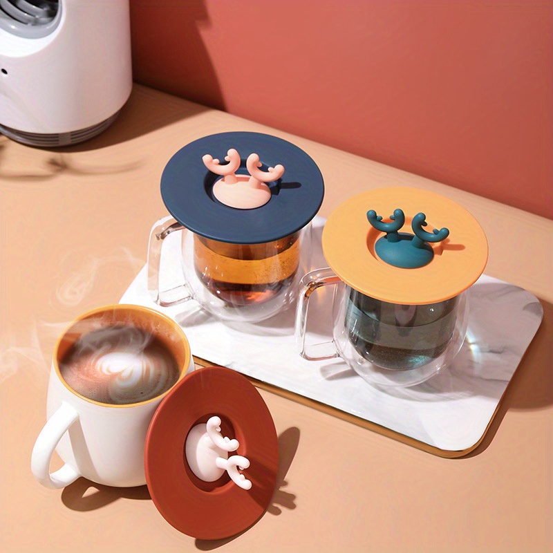 1pc Runde Silikon Tasse Deckel Universal Keramik Tasse - Temu Austria