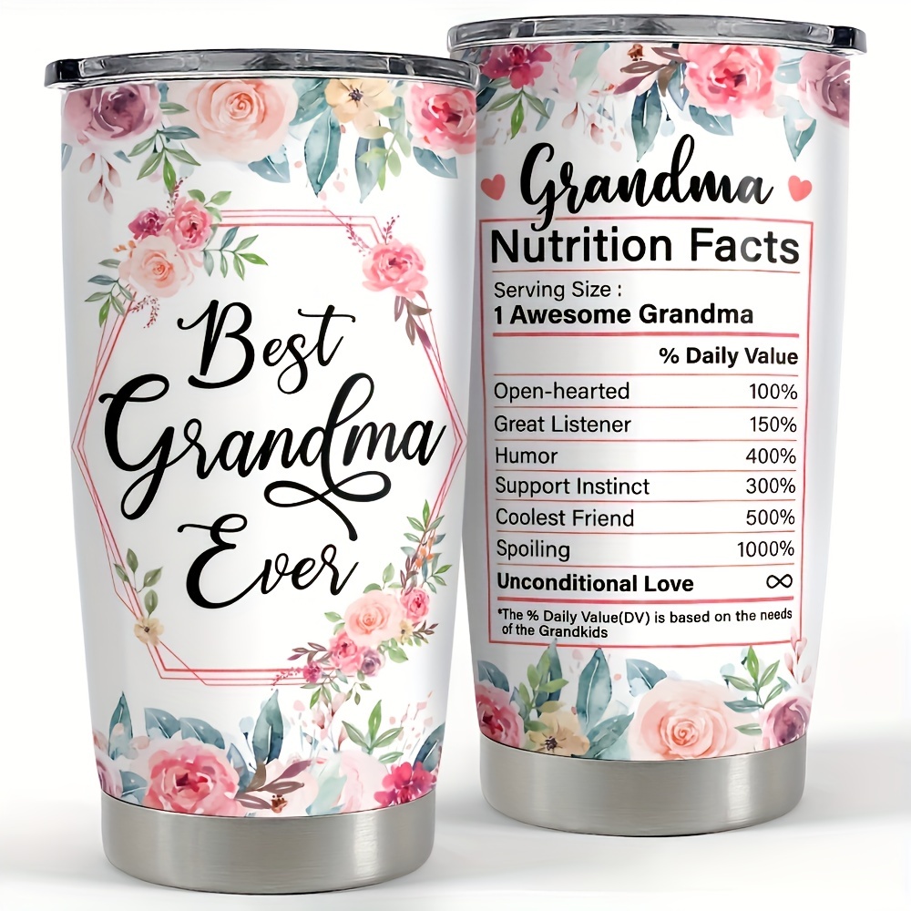 Best Grandma Gifts - 20 oz Tumbler Christmas Gift for Grandma Grandmother  from Granddaughter, Grandson, Grandkids, Insulated Cup Funny Birthday  Presents Boxed Gift for Nana/New Grandma/Grandparents 