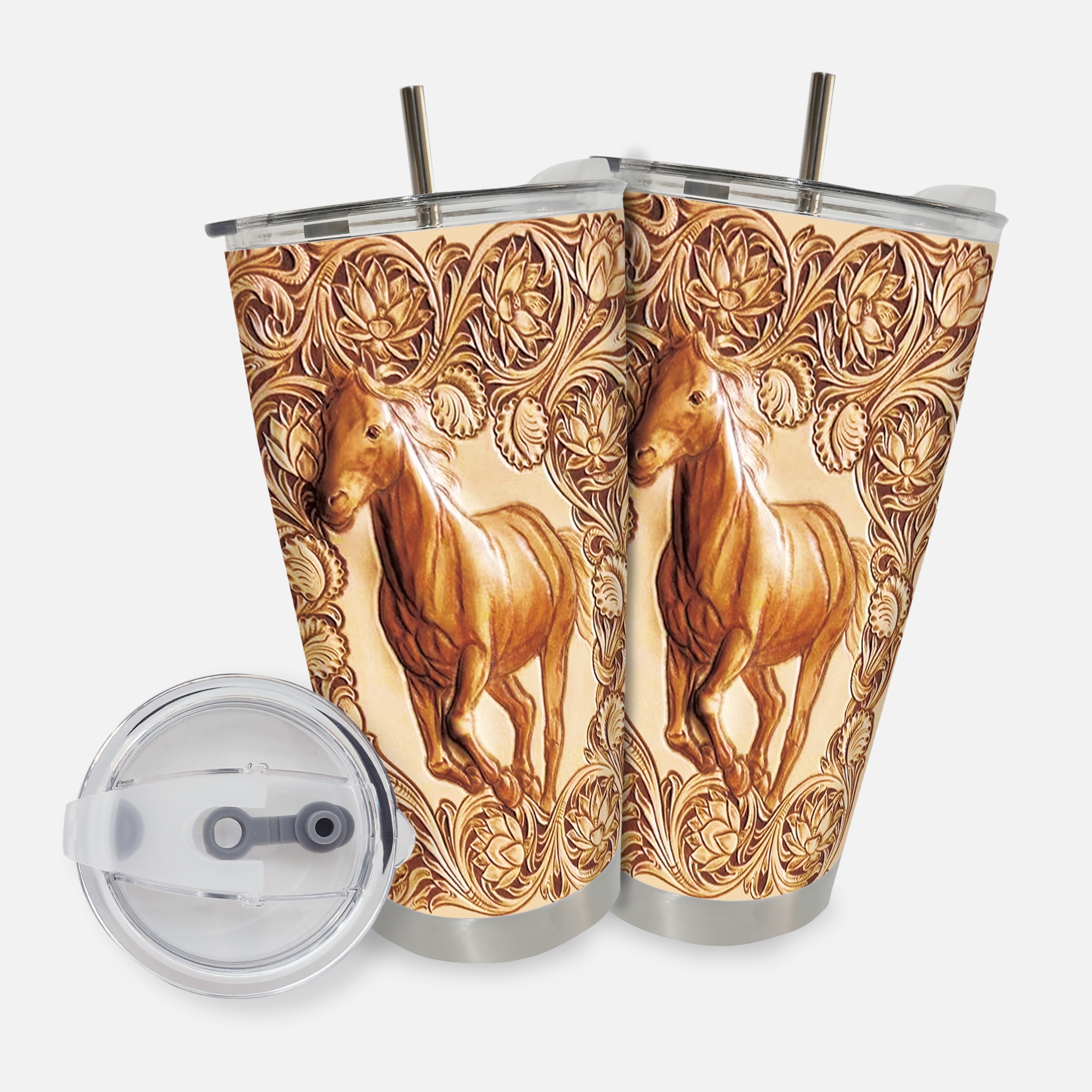 Car Cup Goat Star Tumbler With Lid And Straw Stainless Steel - Temu