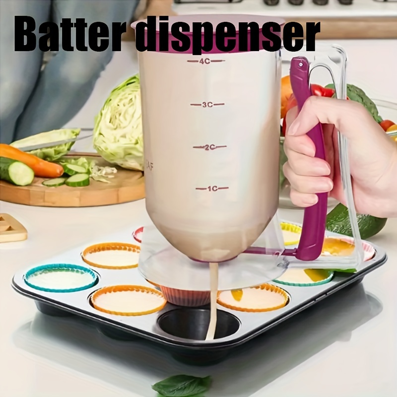 Chocolate Cake Batter Scoop: Enhance Your Baking Experience With A Cupcake  Scoop Muffin Cake Batter Dispenser! - Temu