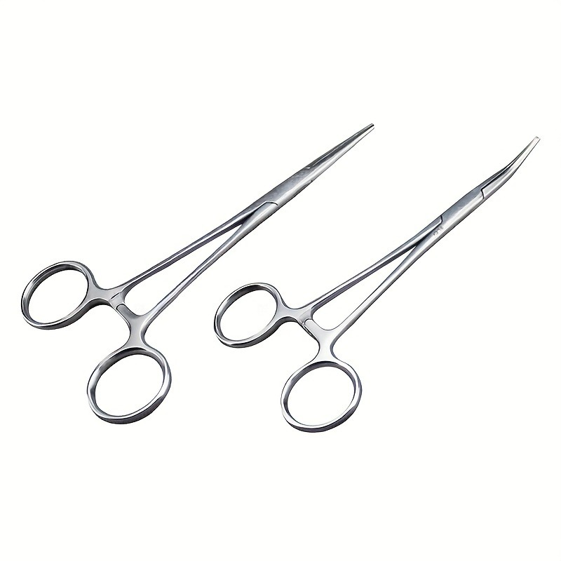 Professional Stainless Steel Fishing Forceps Straight/curved - Temu Japan