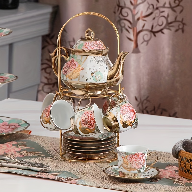 Elegant Glass Tea Pot Set With Tea Steamer And Water - Temu