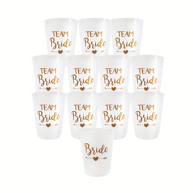 12pcs Gold Disposable Cup, Paper Water Cup For Party