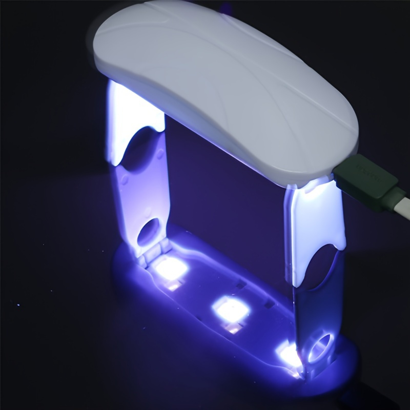 Foldable Uv/led Resin Light With 12 Light Source Lamp Beads - Temu