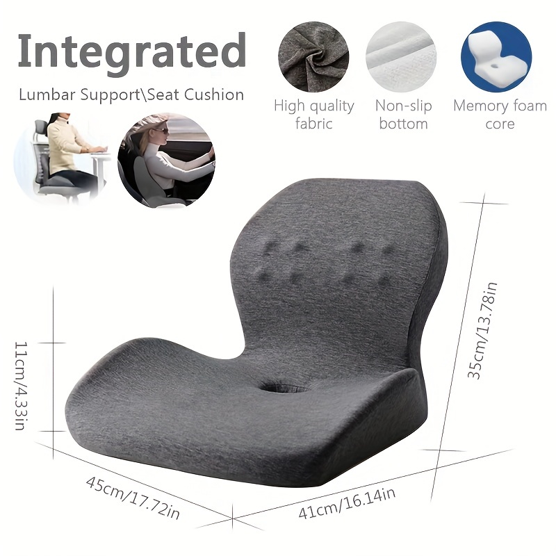 Benazcap Seat Cushion for Office Chair Cushions, Memory Foam Non-Slip