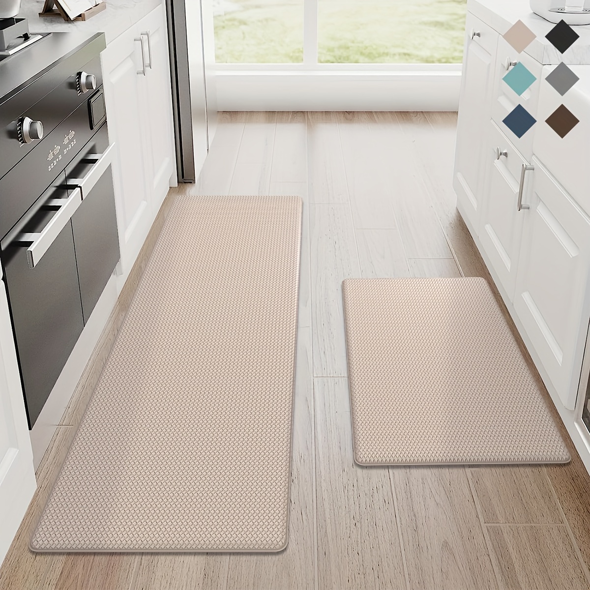 3/4 Thick Anti Fatigue Mats for Kitchen Floor,17.32''x28'' Kitchen