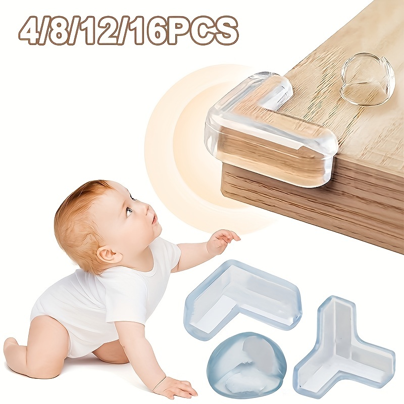 Baby Edge Protectors Transparent Babyproofing Corner Guards Anti-collision  Shock Absorbing Corner Bumpers Pre-Taped Protective - AliExpress
